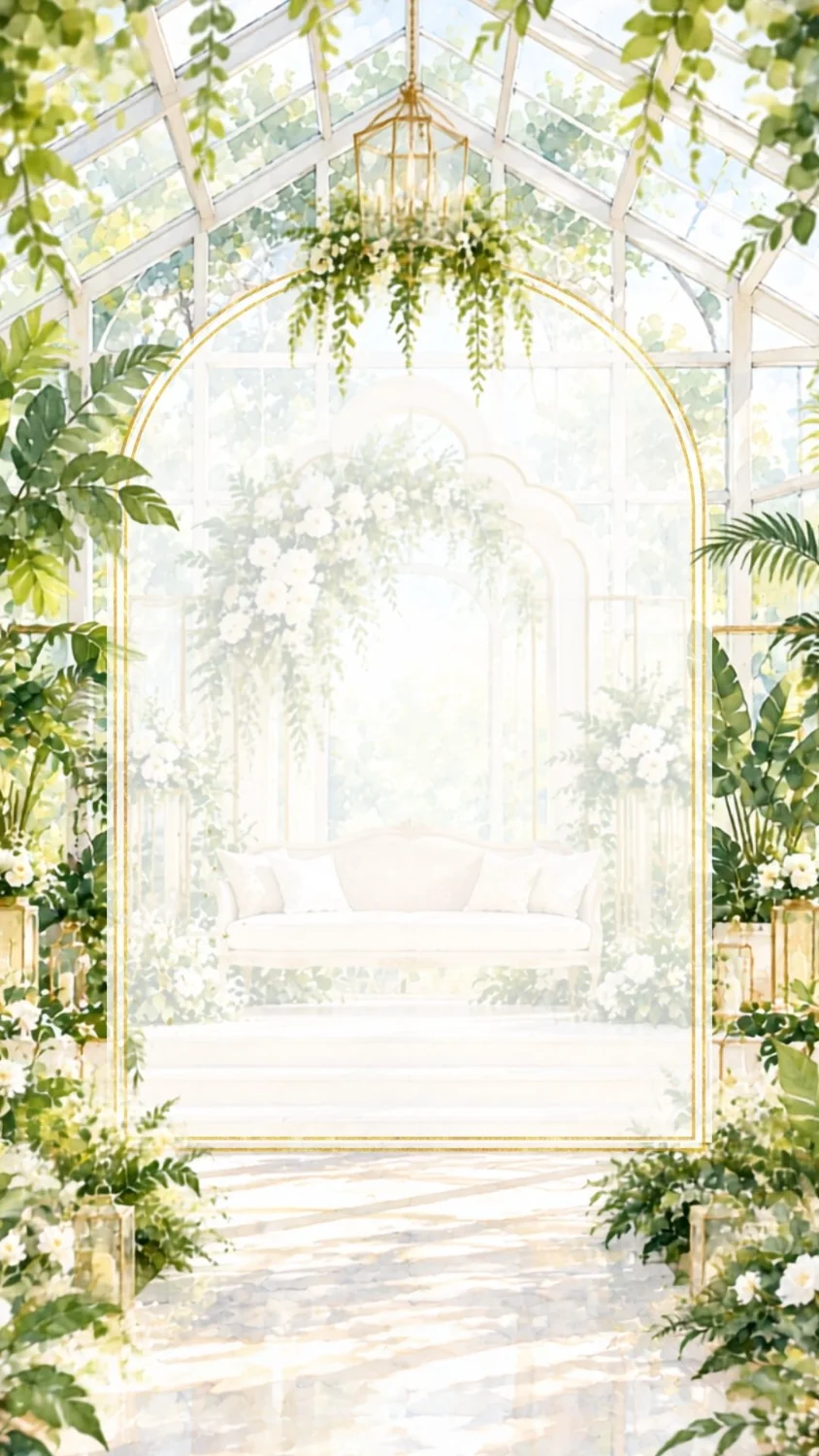 Tema kad kahwin Botanical